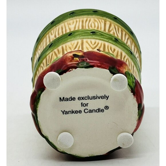 YANKEE CANDLE Wax Tart Burner Warmer Apple Barrel Tea Light Votive Lot of 2 - Picture 12 of 13